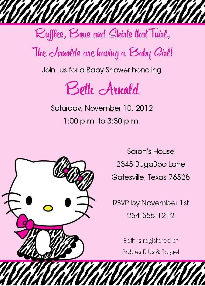 Baby Shower: Baby Shower hello kitty