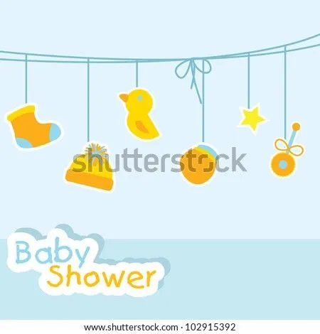 Baby Shower Background For Baby Stuff, Greeting Cards And Others ...