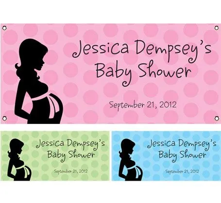 Baby shower banners and signs. Baby shower vinyl banners