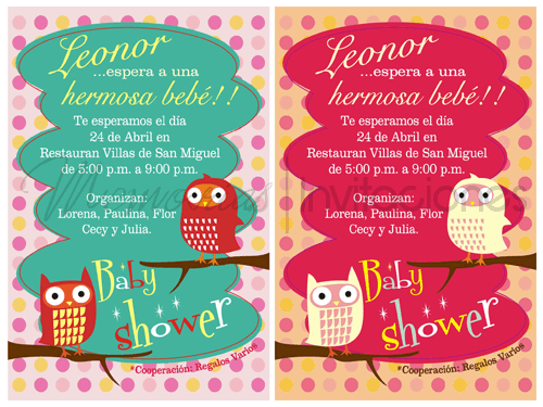 Baby Shower con bebés Búhos! « Memorias Invitaciones