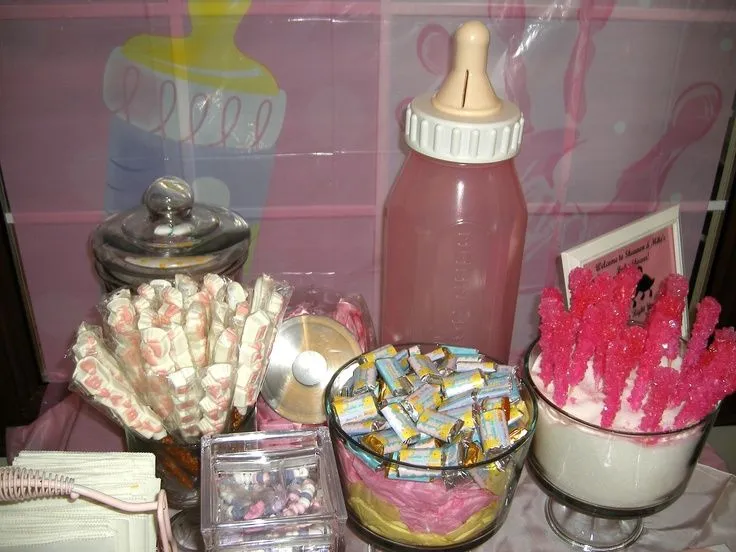 Baby Shower candy buffet | Baby shower | Pinterest