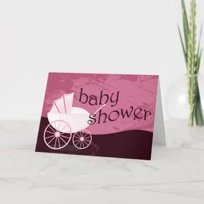 Baby Shower : carriage : Card from Zazzle.