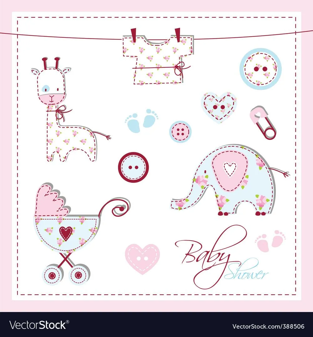 Baby shower design vector art - Download Baby vectors