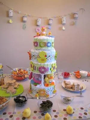 Baby Shower Diaper Cake Ideas & Photos