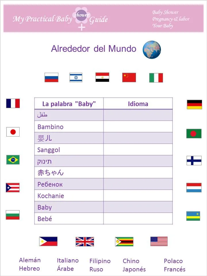 Baby Shower Games in Spanish - My Practical Baby Shower Guide