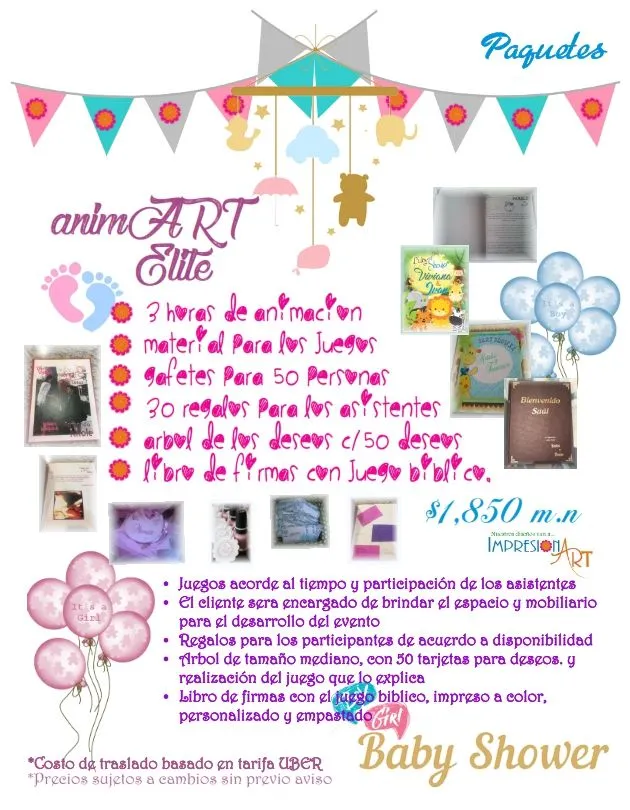 Baby Shower - ImpresionART Diseños