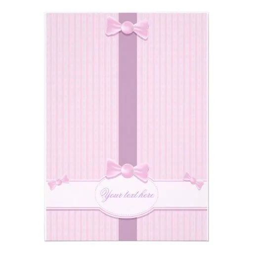 Baby shower invitation with pink background from Zazzle.