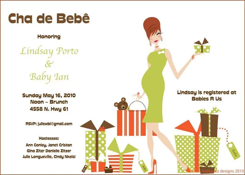 Baby Shower Invitations ~ At Last - renee rodriguez designs