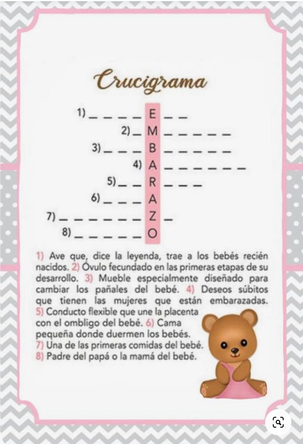 Baby Shower: Juegos para imprimir | Me lo dijo Lola