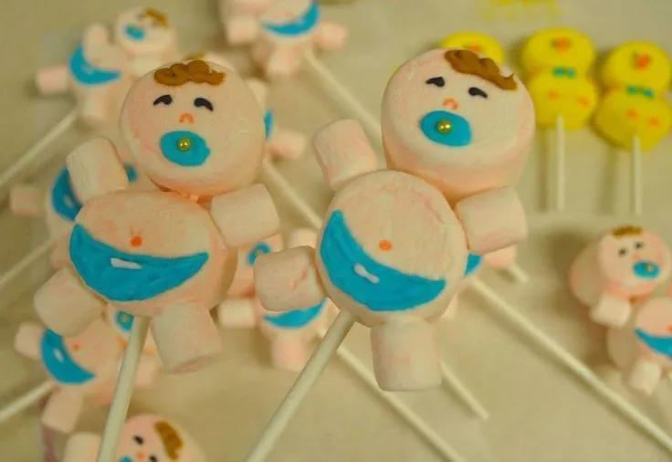 Baby Shower marshmallow pops | Yum Marshmallow Pops | Pinterest ...