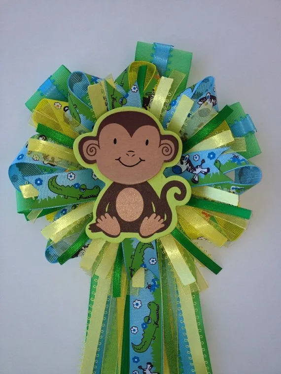 Baby Shower Monkey / Jungle / Safari corsage