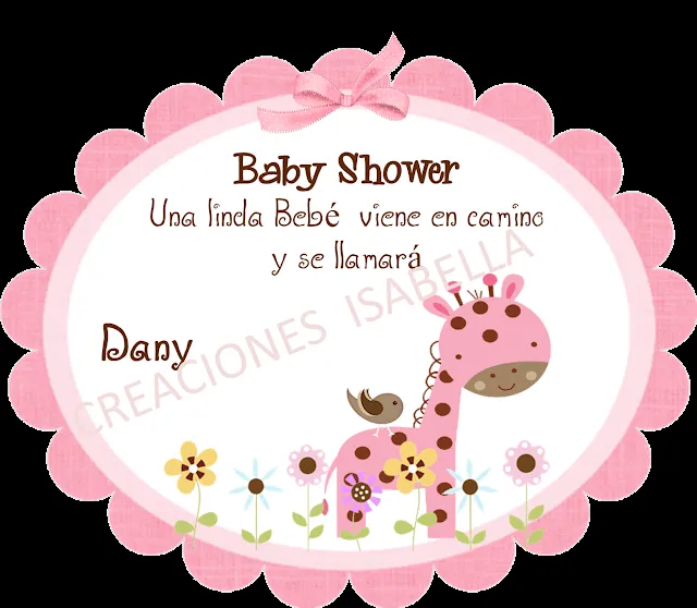 Invitaciónes para baby shower niña animal print - Imagui