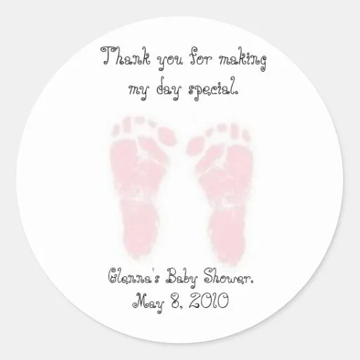 Baby Shower Stickers, Baby Shower Sticker Designs