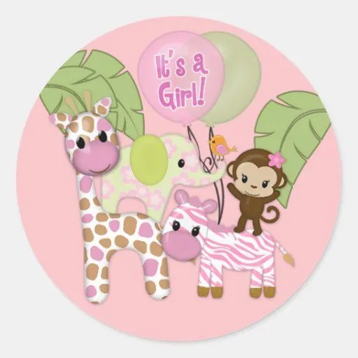 Baby Shower Stickers, Baby Shower Sticker Designs