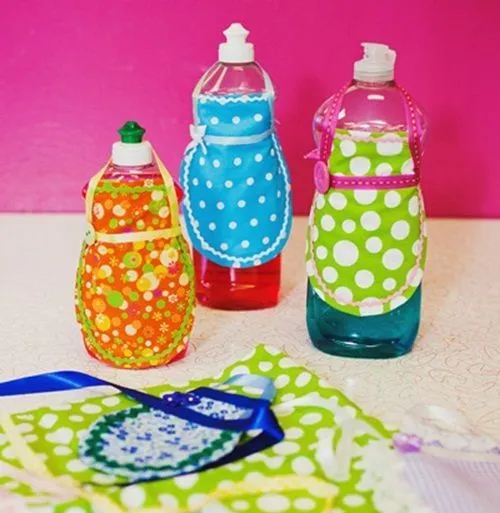 Ideas de decoración fiestas infantiles: Delantales para botellas ...