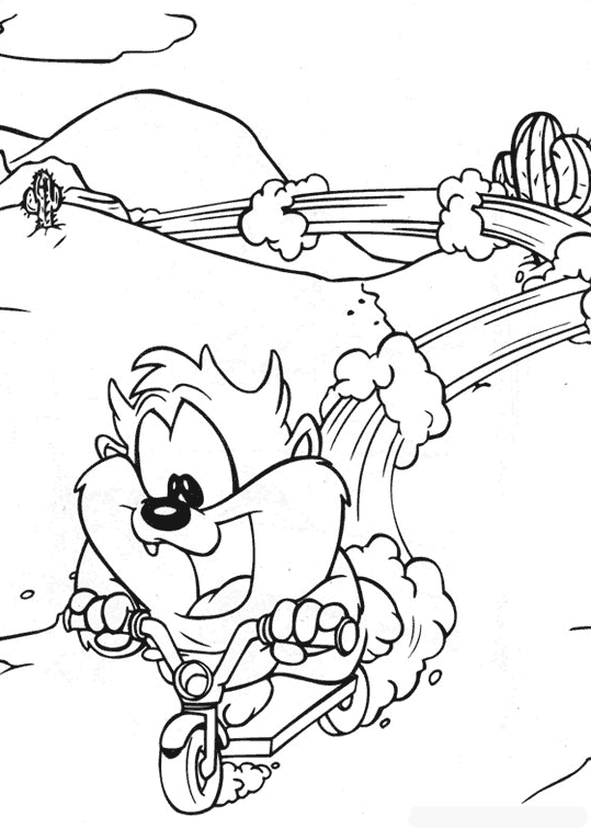 baby taz logo Colouring Pages