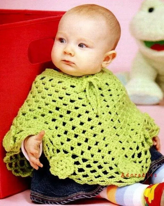 Baby Toddler Wraps Poncho Crochet Patterns by LittleAdorables