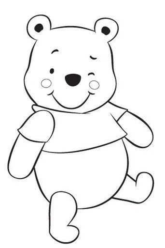 Pinto Dibujos: Baby winnie Pooh para colorear