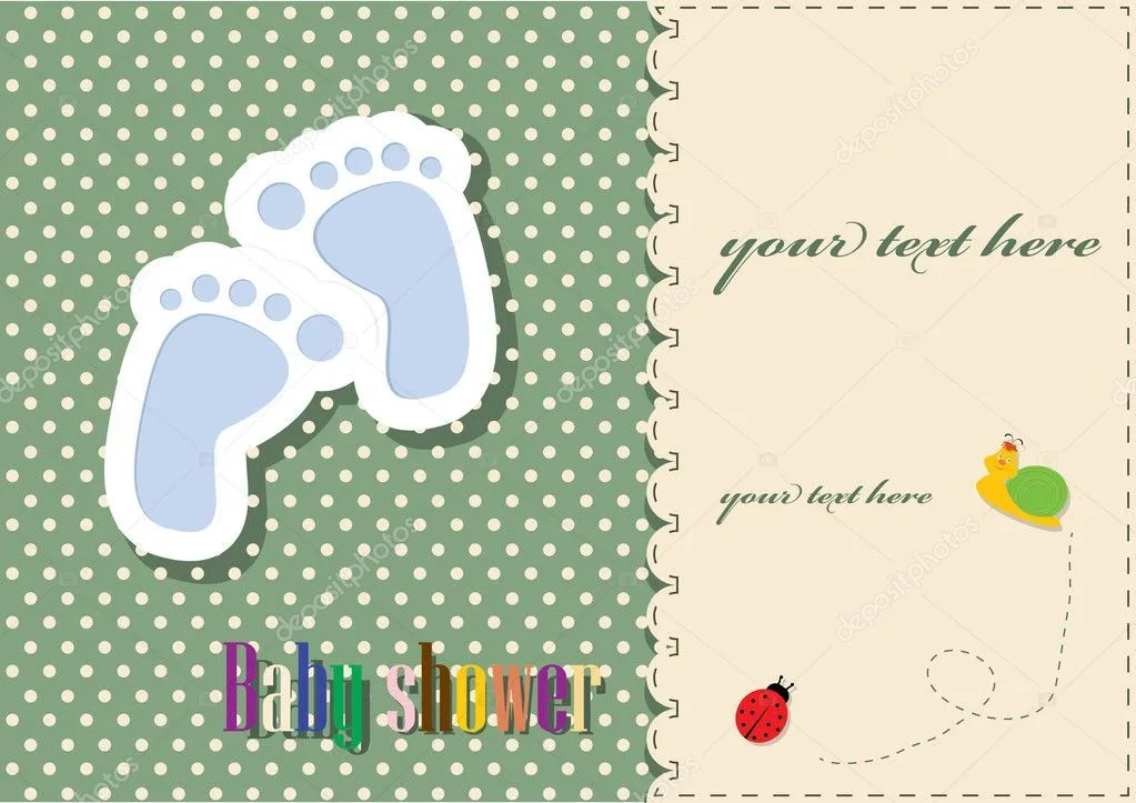 babyshower - plantilla de tarjeta — Vector stock © inxti74 #