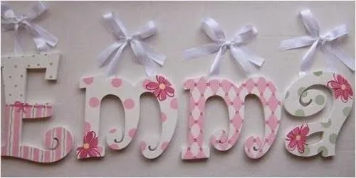 babytsum: Una linda opcion es poner el nombre de tu bebe en ...