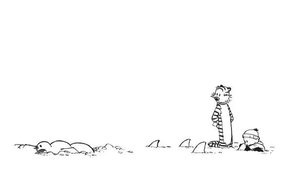 Backgrounds For > Calvin And Hobbes Wallpaper Black And White