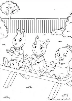 Los Backyardigans: Láminas para colorear de los Backyardigans