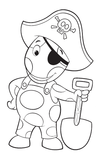 Piratas Backyardigans para colorear | Dibujos para colorear