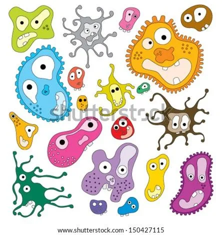 Dibujos de la bacterias - Imagui