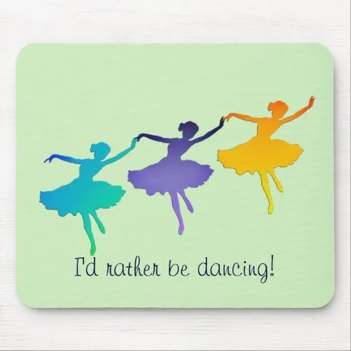 Estaría bailando bastante! Tapete De Ratones de Zazzle.