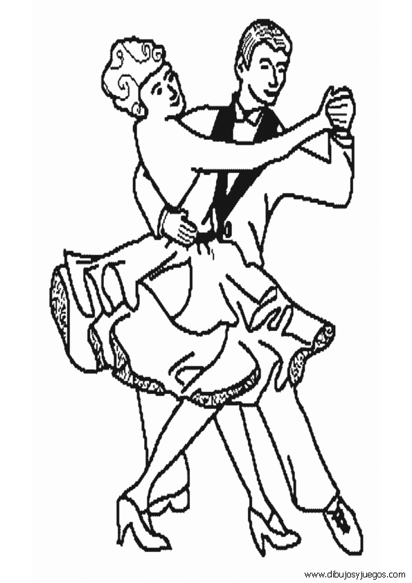 baile caricaturas Colouring Pages