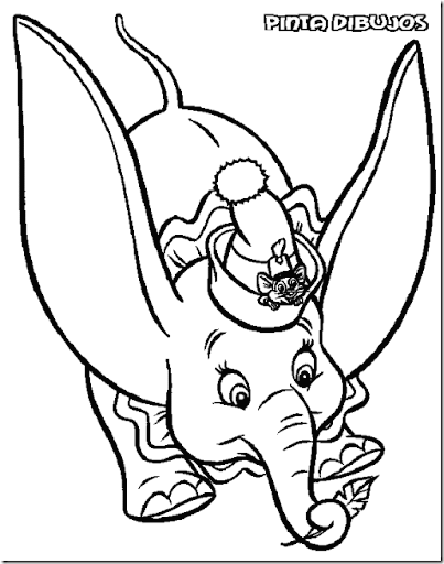 Busco Imágenes: Dibujos de Dumbo para colorear