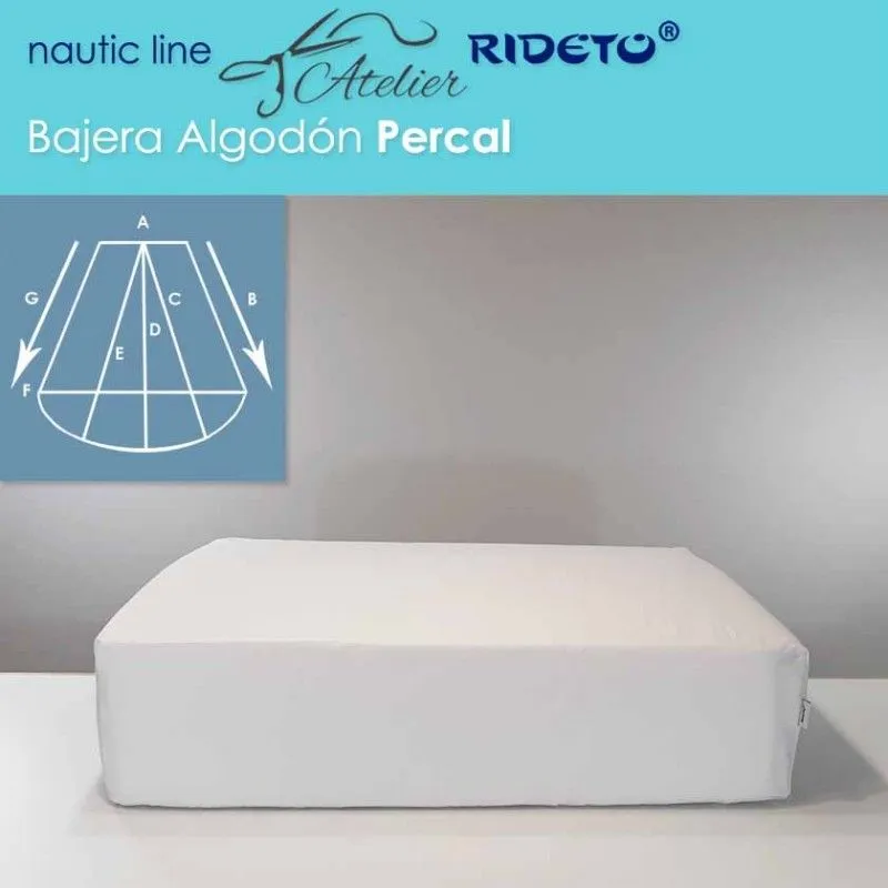 Bajera ajustable Algodón Percal, camarote Trapecio curvado - Edimar Novo  Styl S.L.