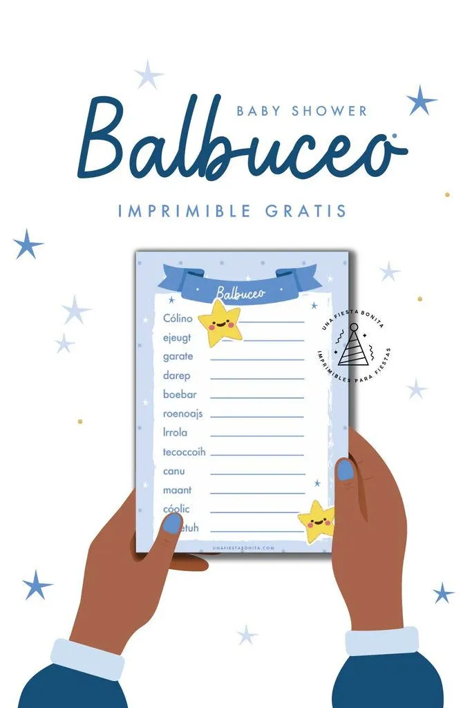 Balbuceo - Juego gratis para baby shower – Una Fiesta Bonita