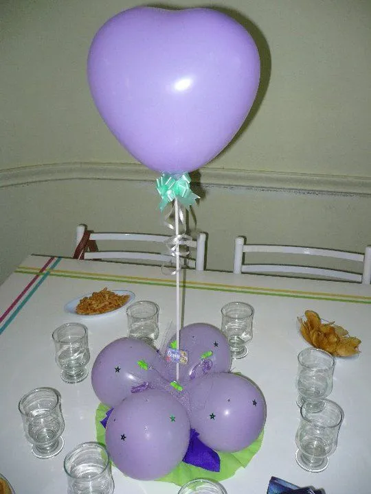 La Ballena de Benjamin: Centros de Mesa Con Globos