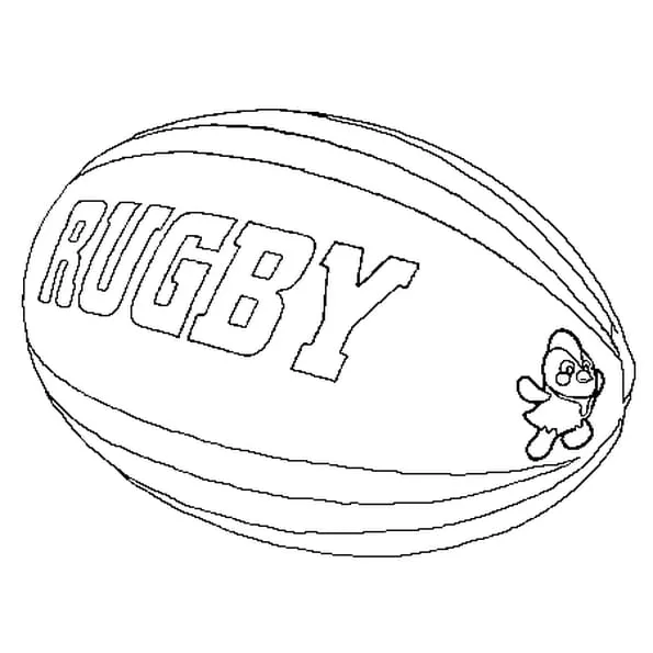 BALLON DE RUGBY : Coloriage Ballon de Rugby en Ligne Gratuit a ...