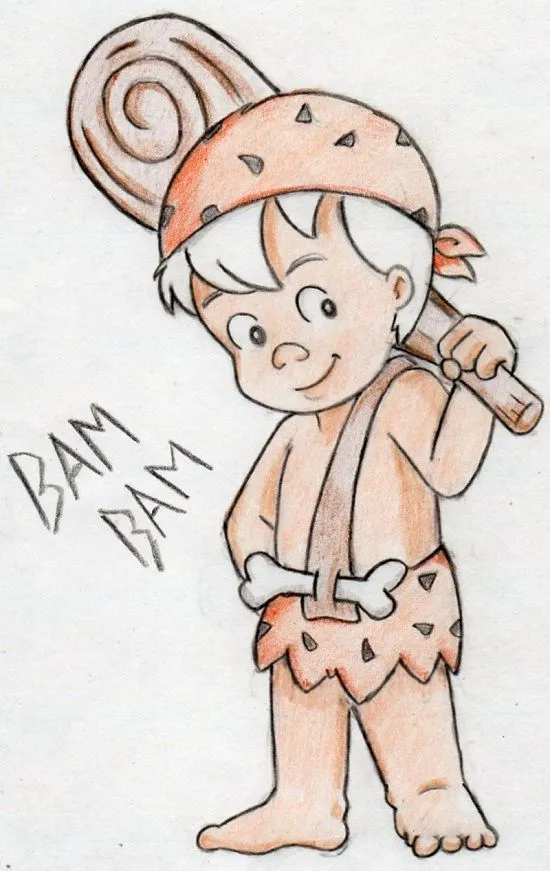 Bam Bam Colored by Sapheron-Art on deviantART