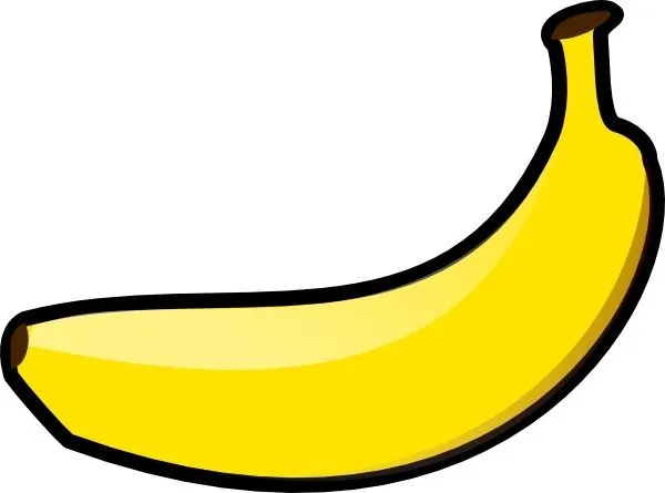 Banana clip art Vector clip art - Free vector for free download