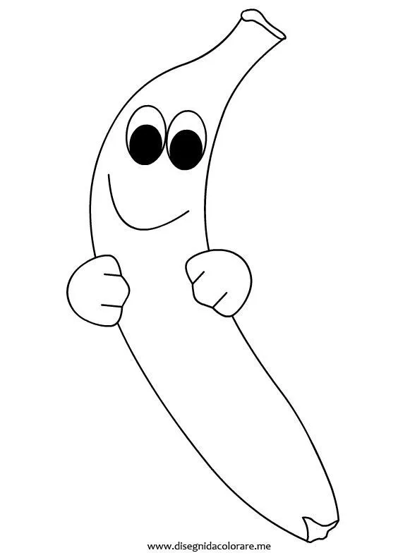 banana | Dibujos para colorear | Pinterest