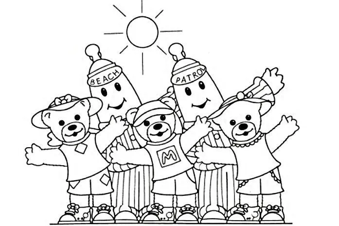 banana pillama Colouring Pages