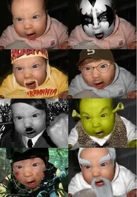 Banco de Fotos gratis: Las diferentes caras de un bebe