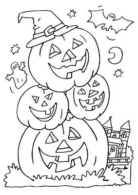 Banco de Fotos gratis: Dibujo calabazas de halloween