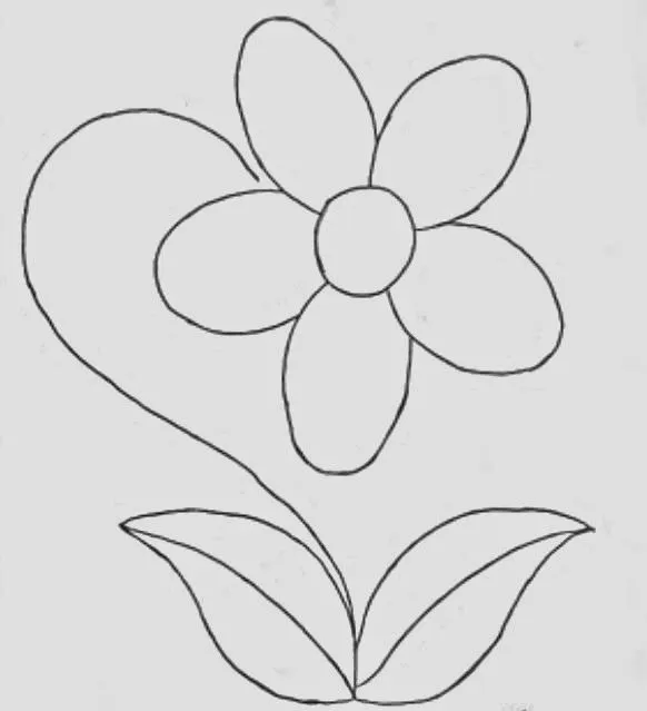 Banco de Imagenes y fotos gratis: Dibujos de Flores para Colorear ...