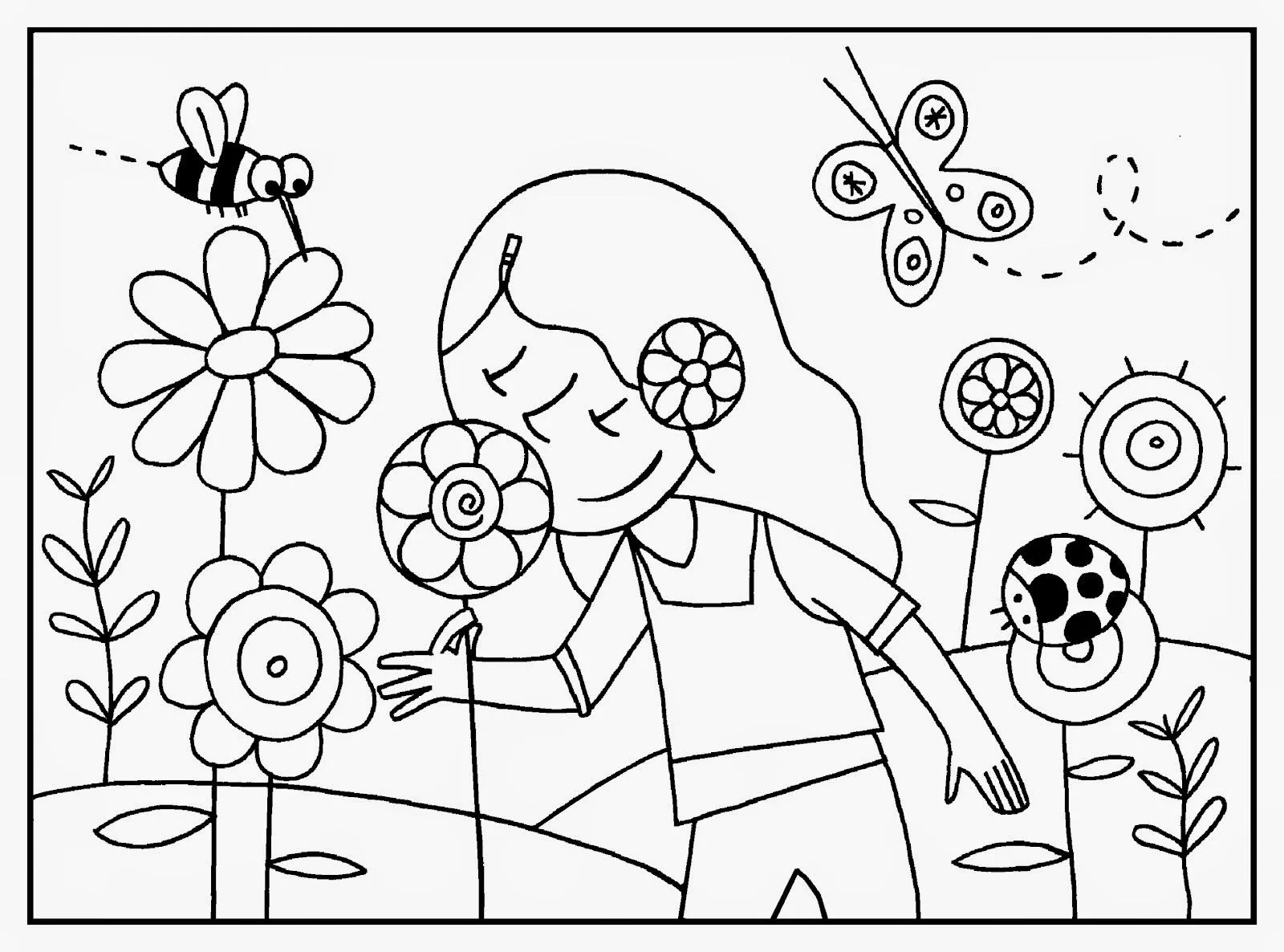 Banco de Imagenes y fotos gratis: Dibujos de Flores para Colorear ...