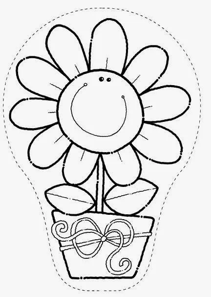 Banco de Imagenes y fotos gratis: Dibujos de Flores para Colorear ...