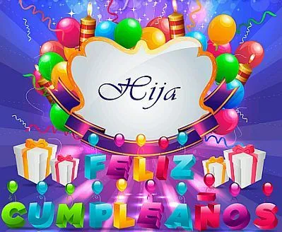 Banco de Imagenes y fotos gratis: Feliz Cumpleaños Hija