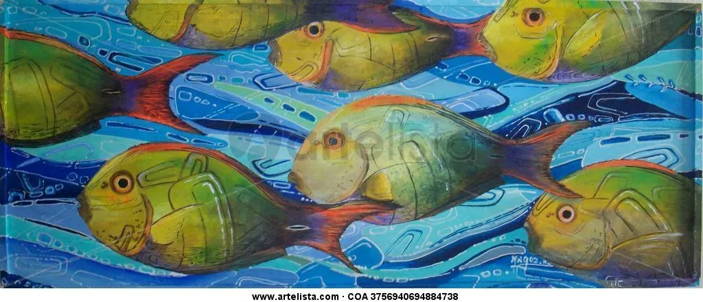 Banco de peces Magoz Gonzalez Beherenz- Artelista.