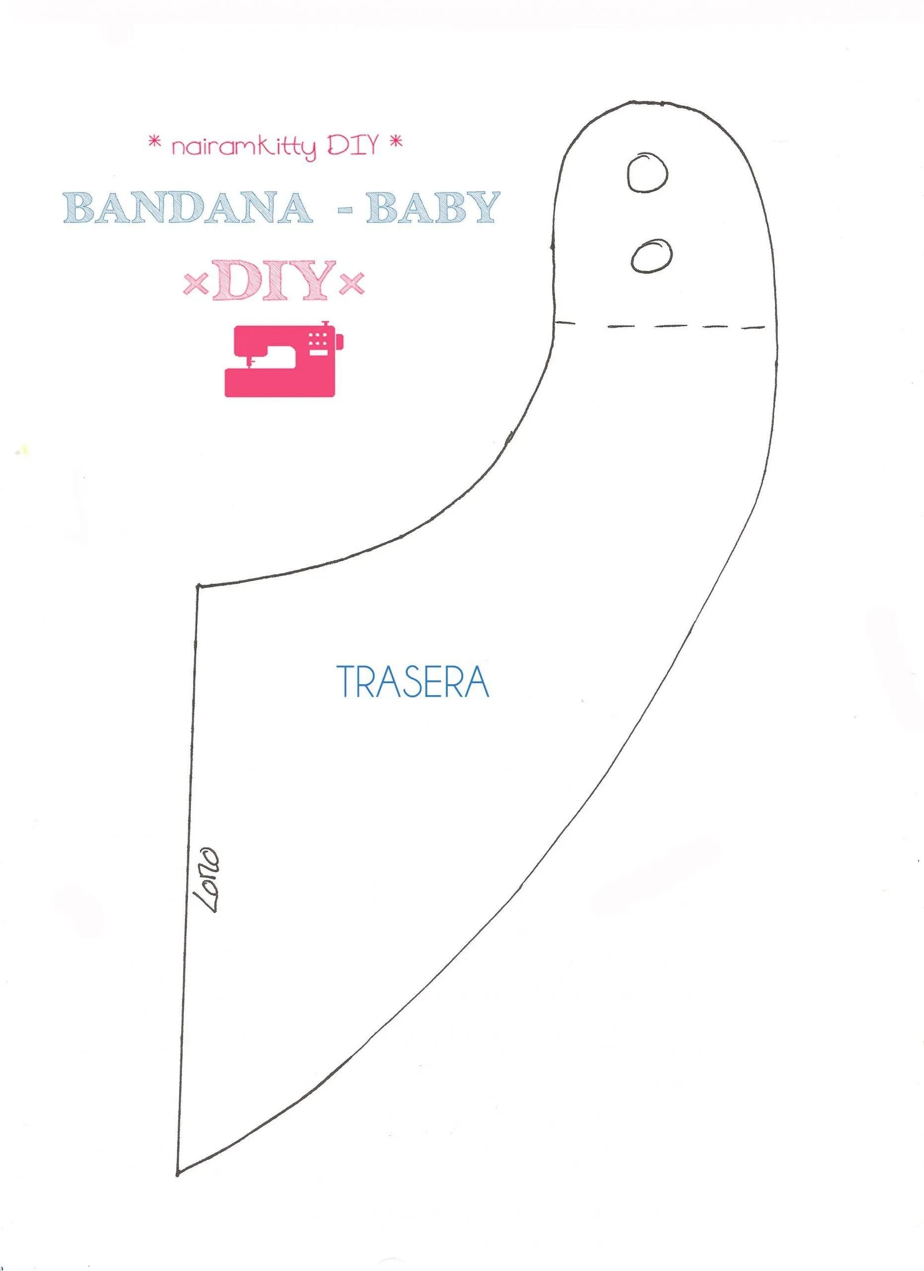 Cómo hacer una bandana babero de bebé con patrones gratis