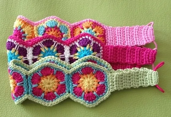 Flower Power Headband JANA ~ PDF crochet pattern, photo tutorial