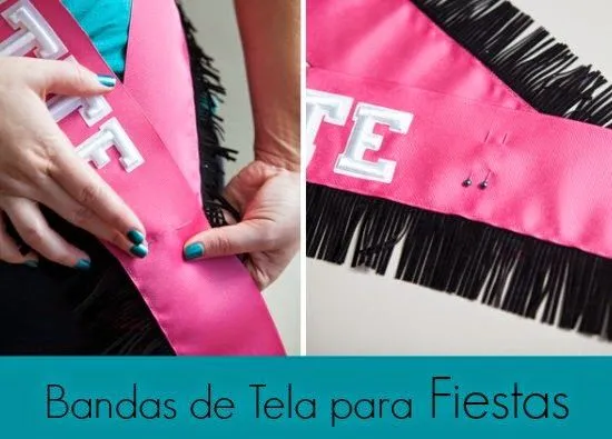 Como hacer Bandas de Tela para Fiestas - enrHedando