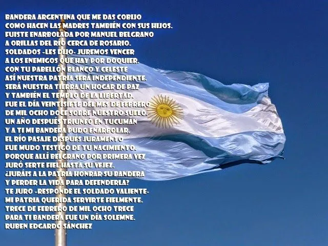 Bandera argentina (Fototexto) | Mundo Poesía | Foros de poemas